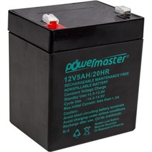 12 Volt 5AH Kuru Tip Akü Özellikleri Tip: Kuru Akü Voltaj: 12 Volt Amper: 5 Ah Ağırlk: 1400 gr