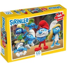 Games Şirinler Lisanslı 100 Parça 34X24CM Çocuk Puzzle Yapboz Serisi