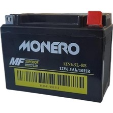 12N6.5L-BS 6.5AMPER Motosiklet Aküsü Ebatlar: 138 * 65 * 100 mm