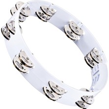 Percussion Percussion HTT10WH Stainless Steel Jingle 2-Rows 10 Inç Tour Tamburin (Beyaz)