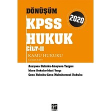 Gazi Kitabevi Dönüşüm Kpss Hukuk Cilt Iı Kamu Hukuku Çalışma Kitabı