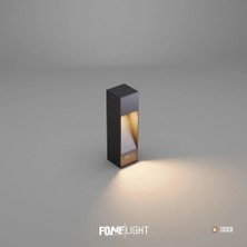 FoneLight Luzerra 35 cm LED Bahçe Set Üstü Aydınlatma Antrasit Alüminyum IP65 Peyzaj Yürüyüş Yolu Bahçe Lambası 3000K