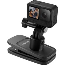Telesin Aksiyon Kameralar Için Manyetik Sırt Çantası Klipsi (Gopro, Osmo Action ve INSTA360 Uyum