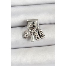 Lux Store 316L Çelik Gümüş Renk Bebek Konsept Nomination Charm