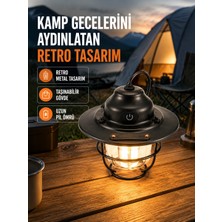 Lux Store Dekoratif Fonksiyonel Taşınabilir Kamp Gece Lambası