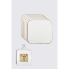 sbodurhome    Organik 28X28 6'lı Penye Mendil 90103 Ekru