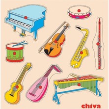 sbodurhome  1004-CS Chiva, Müzik Aletleri Ahşap Puzzle