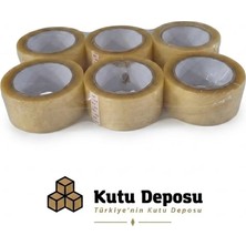 Kutu Deposu Şeffaf Koli Bandı (6\'lı Paket)