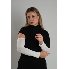 Hürrem Bone Krem Tesettür Kolluk Viskon Kumaş Düz 1001_40