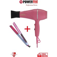 Powertec TR-501 Renkli Profesyonel Fön Makinesi + TR-2830 İyonik Düzleştirici