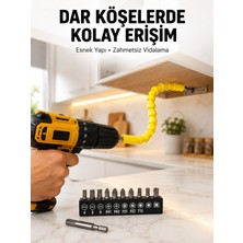 Lux Store 12’li Akrobat Bits Vidalama Seti Esnek Uç Çok Yönlü Kullanım Yeni Nesil