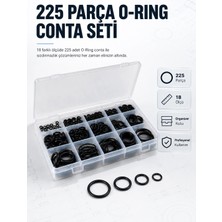 Lux Store 225 Pcs O-Ring Conta Seti Profesyonel Tamir, Bakım Sızdırmazlık Çözümü