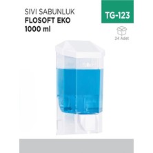 İnci Çelik Aksesuar Sıvı Sabunluk Flosoft Eko 1000 ml (F 086)