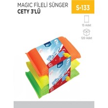 İnci Çelik Aksesuar Magic Fileli Sünger Cety 3lü (TM-460)