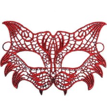 sbodurhome   Kırmızı Dantel Masquerade Maskesi 8 No