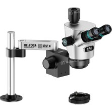 Kızılelma Teknik Rf4 CX71P-FO24 6.5X-65X Premium Çift Anti-Trinoküler Stereo Mikroskop Başlığı ve FO24 Standı