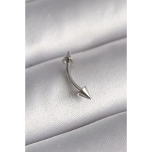 Lux Store 316L Çelik Gümüş Renk Çivi Model Piercing