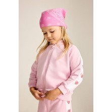 DeFacto Kalp Baskılı Kalın Sweatshirt Kumaşı Fermuarlı Sweathirt Hırka Kız Bebek I0212A526AU