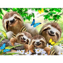 sbodurhome  Prime 3D Tembel Hayvan Pelüş ve Selfie 48 Parça Puzzle 15804
