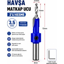 Tyson Havşa Matkap Ucu 2'li Kesme 3,5 mm Ürün Kodu :TYS9396