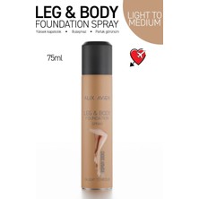 Bacak Fondöteni Light To Medium Bronzlaştırıcı Etki Sprey Çorap - Leg & Body Foundation 75 ml