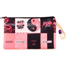Belirtilmemiş Blackpink K-Pop Desenli Kalemlik Fermuarlı Makyaj Çantası Orta Boy 12CM x 20CM