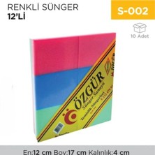 İnci Çelik Aksesuar Renkli Sünger 12Lİ (185)