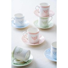 Belirtilmemiş Sakura 6 Kişilik Kahve Fincanı Takımı - 90 ml