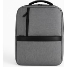 Belirtilmemiş 3 Bölmeli Okul Sırt Çantası (Laptop Bölmeli) Gri 2122
