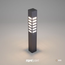 FoneLight Vilorita 75 cm LED Bahçe Aydınlatma Direği Antrasit Alüminyum IP65 Bollard Peyzaj Yürüyüş Yolu Lambası 9W 3000K