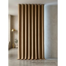 Süper Home Süper Sedef Fon Perde Kahverengi 140 x 270 cm