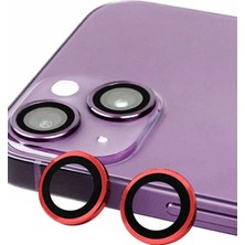 sbodurhome    iPhone 14 Plus Raze Metal Kamera Lens - Kırmızı