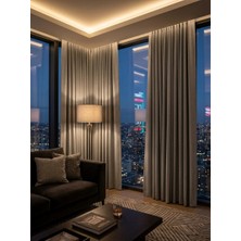 Süper Home Blackout Fon Perde Krem 140 x 270 cm