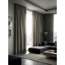 Süper Home Blackout Fon Perde Açık Kahve 140 x 270 cm