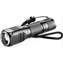 sbodurhome F-82 T6 LED Zoomlu 2000 Lm Yüksek Işık Şarjlı El Feneri