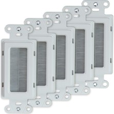 Belirtilmemiş Legrand Onq WP1014WH5 Kablo Yönetim Kayışı, Duvar Plaka Uyumlu, Beyaz, 5'li Paket