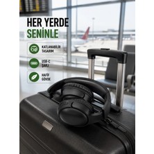 sbodurhome  Katlanabilir Usb-C Şarjlı Bluetooth Kulaklık