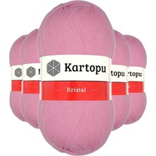 sbodurhome 5 Adet Kristal Çift Katlı El Örgü Lif Ipi Pembe K774