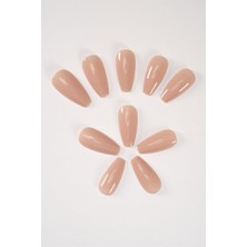 Belirtilmemiş Pop Beauty Takma Tırnak Seti & Zararsız Yapıştırıcı Toz Pembe