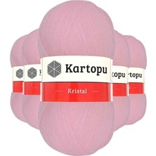 sbodurhome 5 Adet Kristal Çift Katlı El Örgü Lif Ipi Bebe Pembe K788 - Kartopu Mudanis