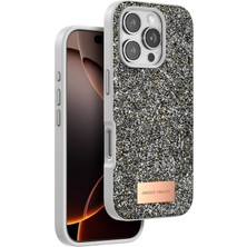 sbodurhome    iPhone 16 Pro Max Bright Simli Kapak - Gümüş