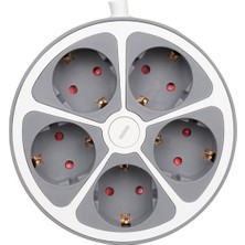 sbodurhome Vea VE-G605Y 5’li Anahtarlı 1.5 Metre Grup Priz
