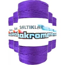 sbodurhome 5 Adet Polyester Makrome Ipi 4250 Mor 100 gr