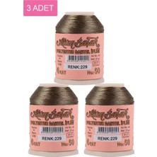 sbodurhome 3 Adet Altınbaşak Oya ve Dantel Ipi 20 gr -  - No: 229