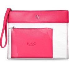 Belirtilmemiş Kiko Milano Makyaj Çantası - Transparent Beauty Case 002 Fuchsia 01