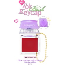 Belirtilmemiş Peripera Ciltte Kremden Pudra Dokuya Dönüşen Allık Tok Blush Keycap (26 My Favorite Red)