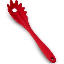 Belirtilmemiş Aryıldız Dailytools Spagetti Kaşığı Uzun Saplı Dişli Kenar Kırmızı