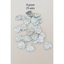 sbodurhome Oya Abiye Bileklik Kolye Pleksi Metalik Plastik Pul Gümüş Renk 8 Gram 25 Adet - BNC522