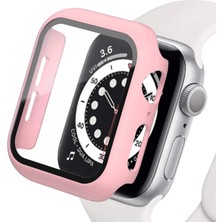 sbodurhome Apple Watch 41MM Camlı Kasa Ekran Koruyucu - Rose Gold