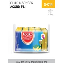 İnci Çelik Aksesuar Oluklu Sünger Acord 5li (521)
